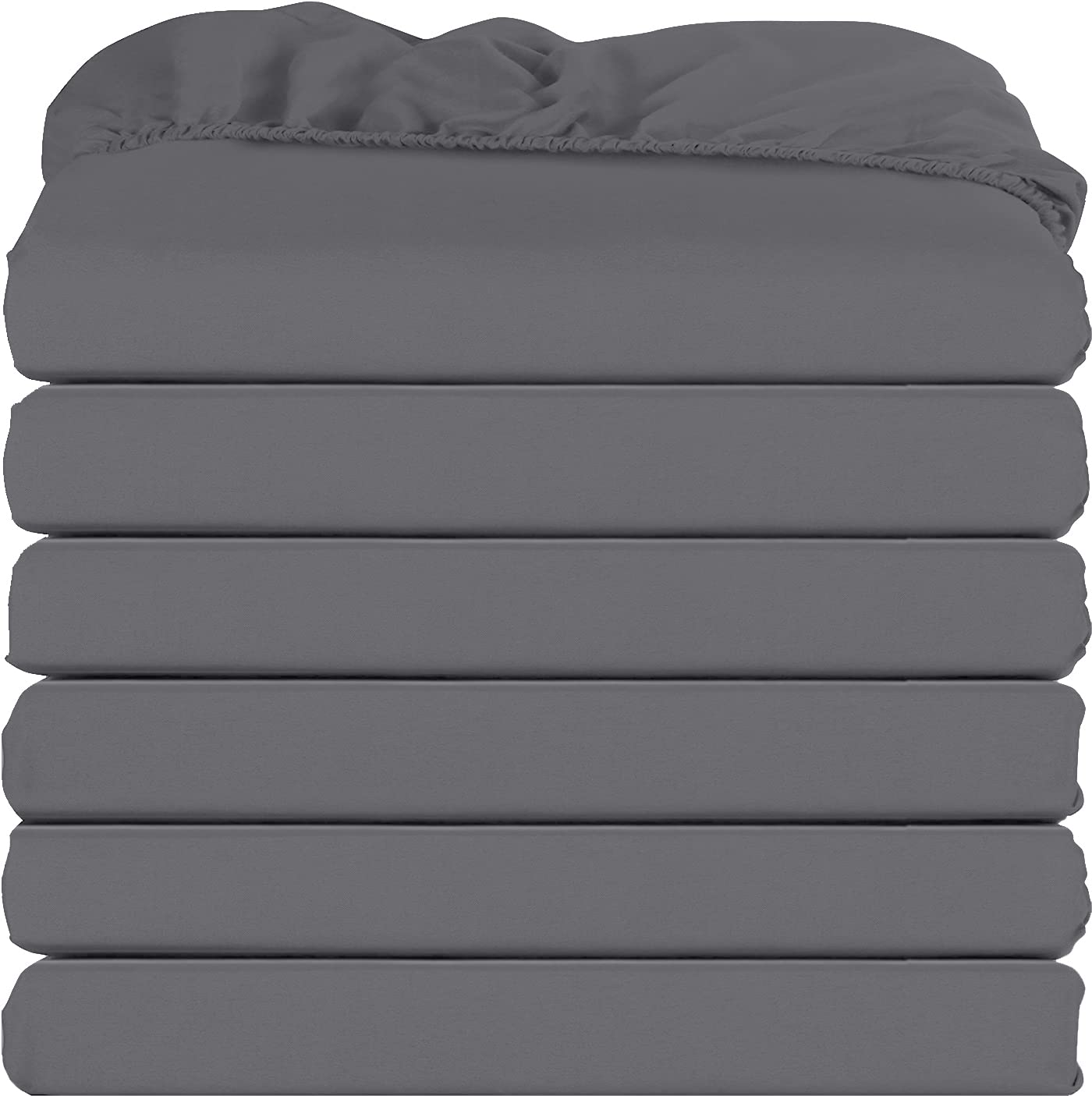 Foto 2 pulgar | Sábanas Ajustables Utopia Bedding Queen, Paquete De 6 Unidades, Microfibra Suave, Color Gris - Venta Internacional.