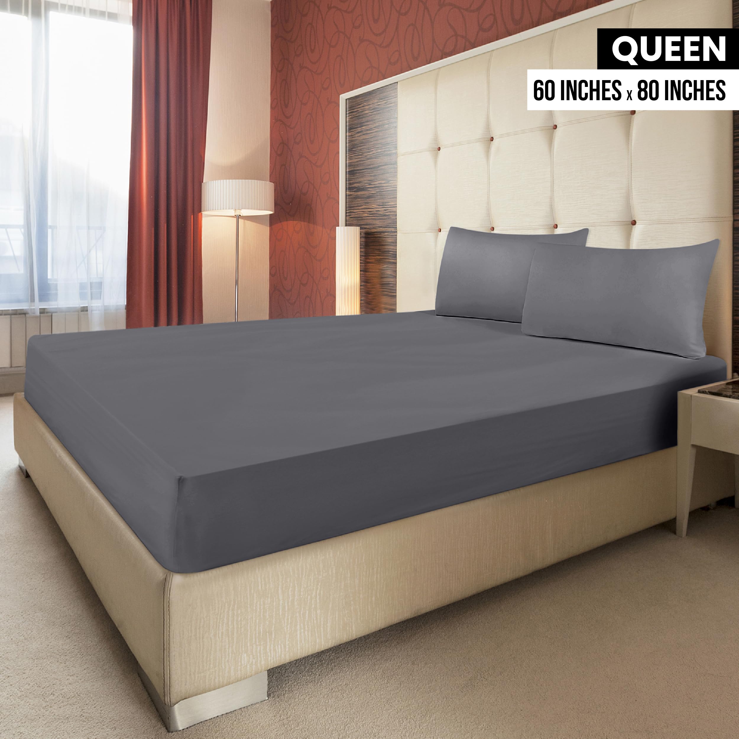 Foto 3 pulgar | Sábanas Ajustables Utopia Bedding Queen, Paquete De 6 Unidades, Microfibra Suave, Color Gris - Venta Internacional.