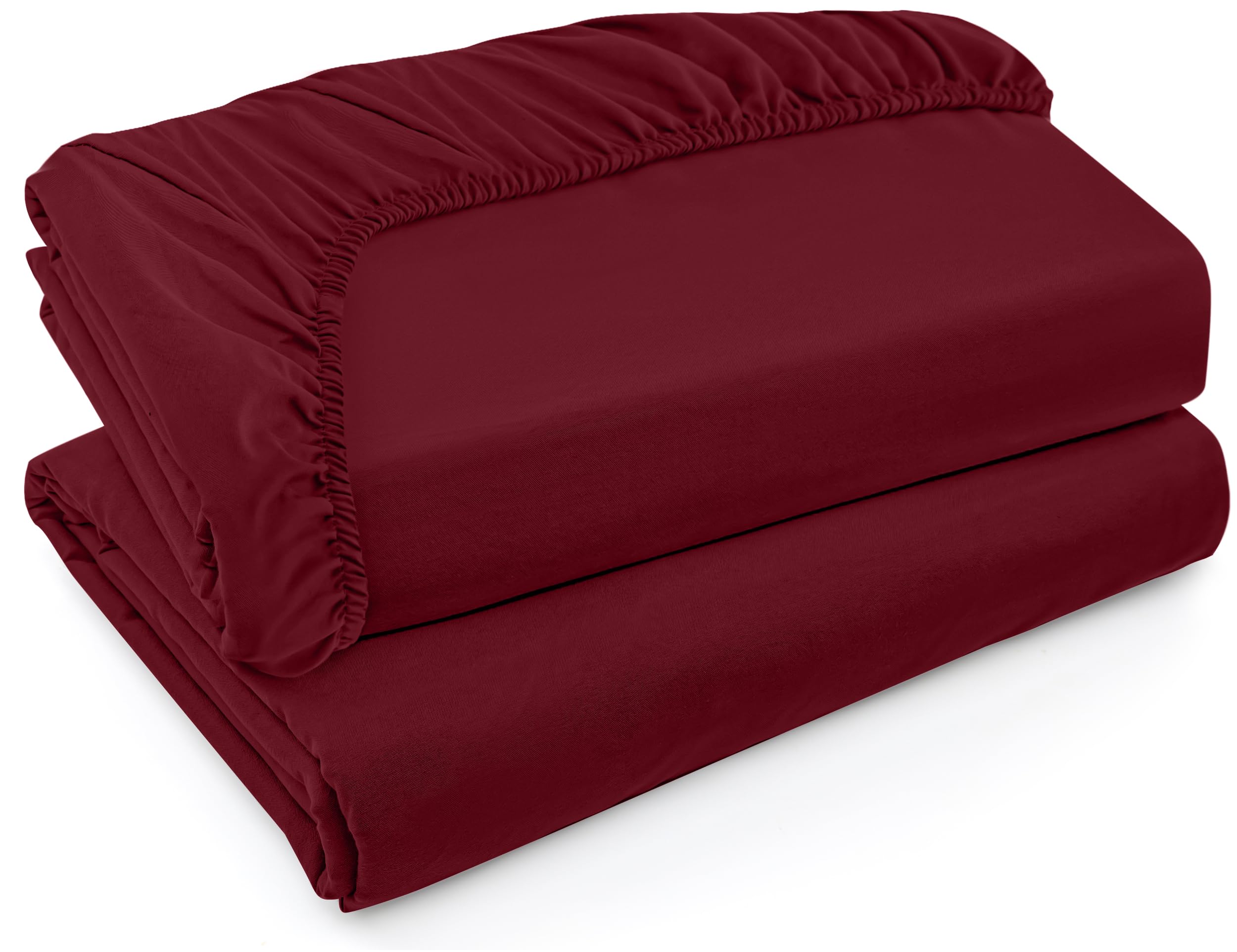 Foto 1 | Sábanas Ajustables Utopia Bedding Twin Xl, Paquete De 2, Color Burdeos - Venta Internacional.