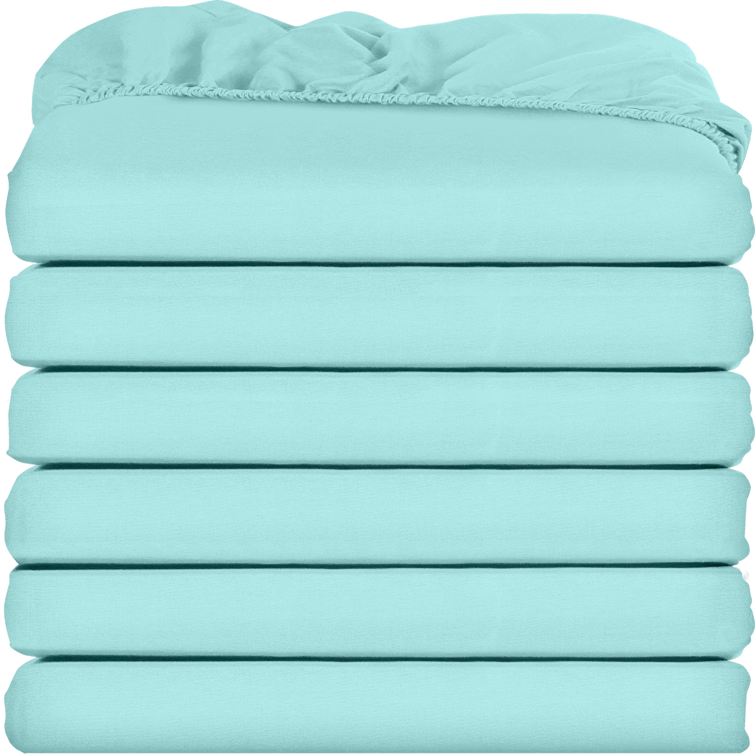 Foto 2 pulgar | Sábanas Ajustables Utopia Bedding, Paquete De 6 Unidades, Microfibra Suave, Spa, Azul - Venta Internacional.
