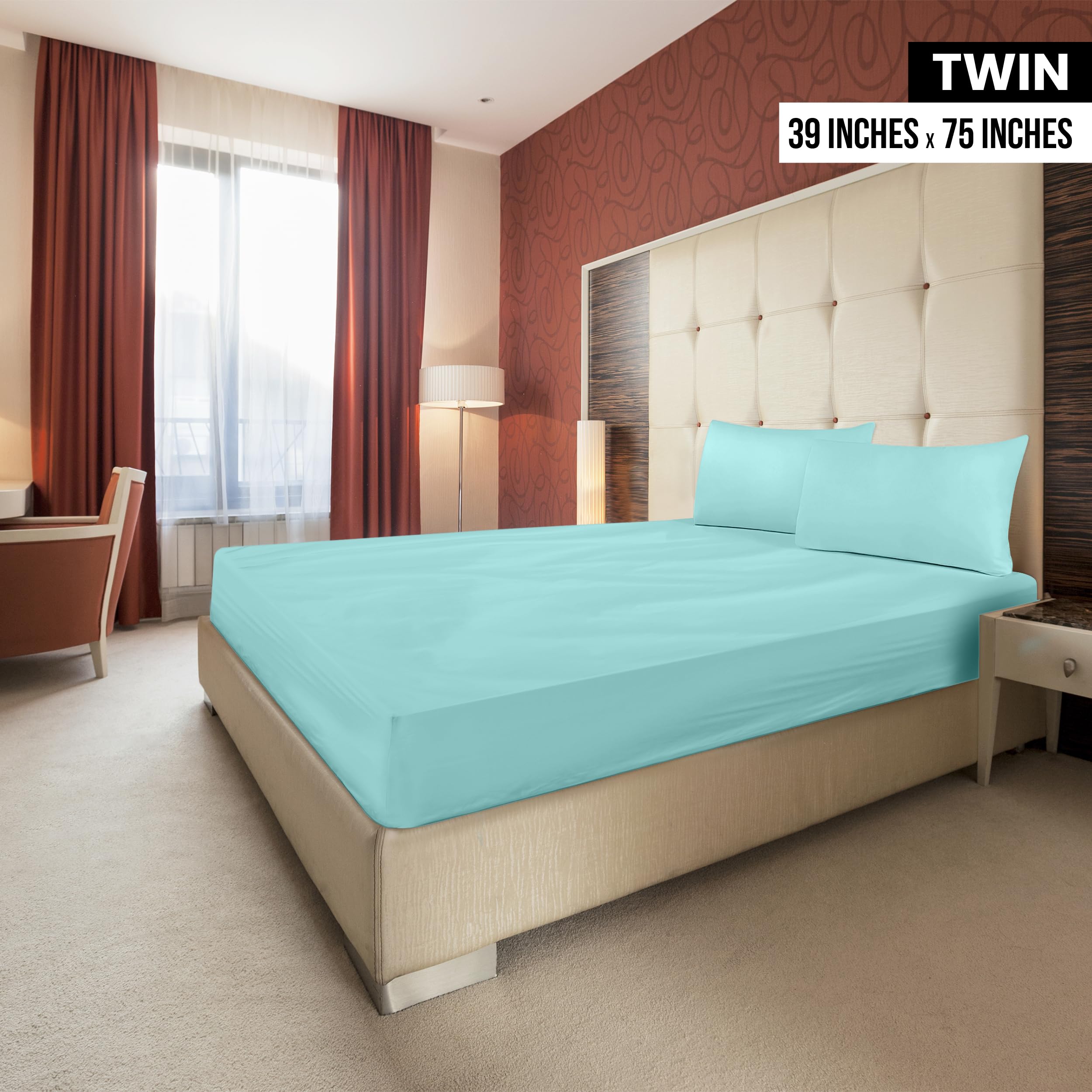 Foto 2 | Sábanas Ajustables Utopia Bedding, Paquete De 6 Unidades, Microfibra Suave, Spa, Azul - Venta Internacional.