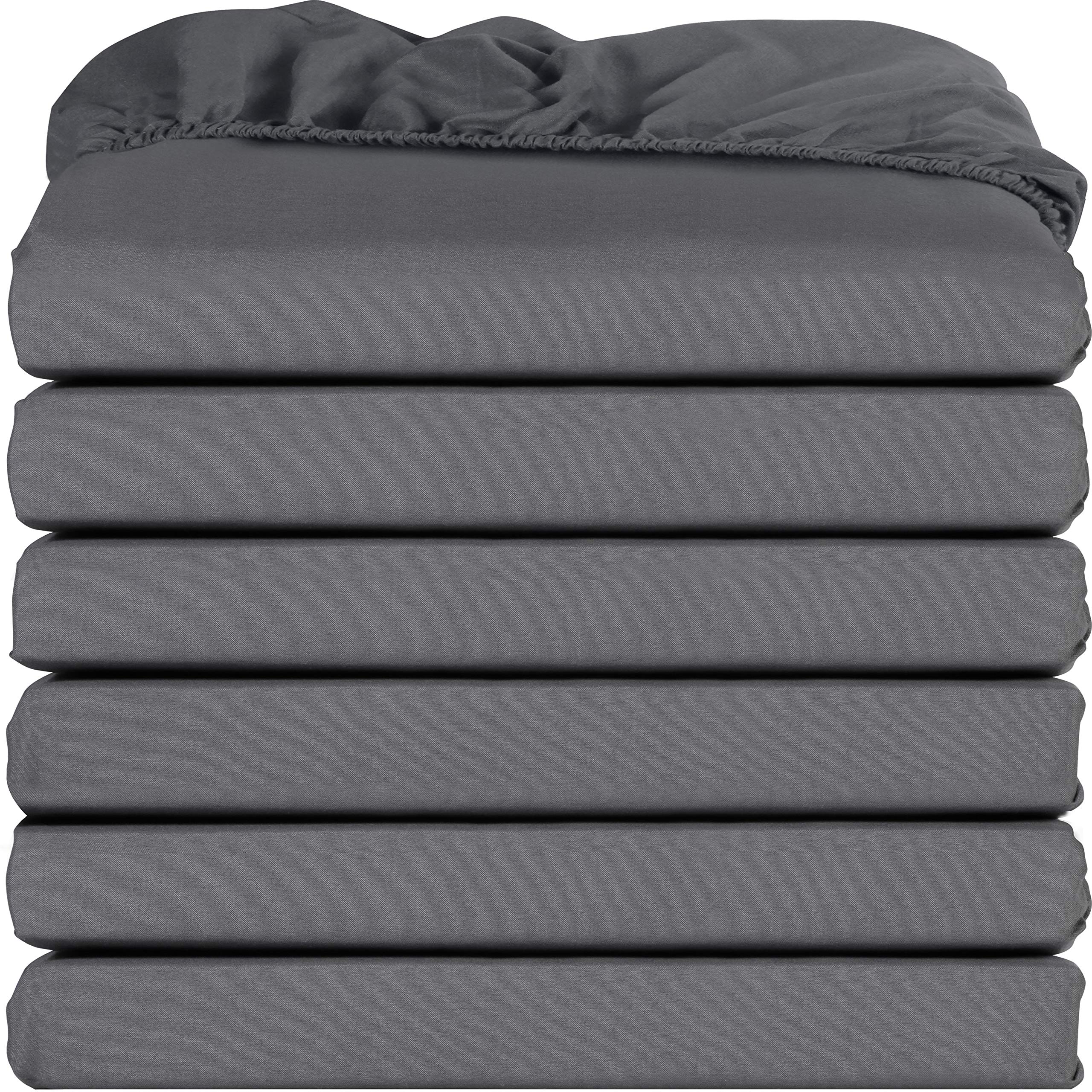 Foto 1 | Sábanas Ajustables Utopia Bedding Twin Xl, Paquete De 6 Unidades, Microfibra Gris - Venta Internacional.
