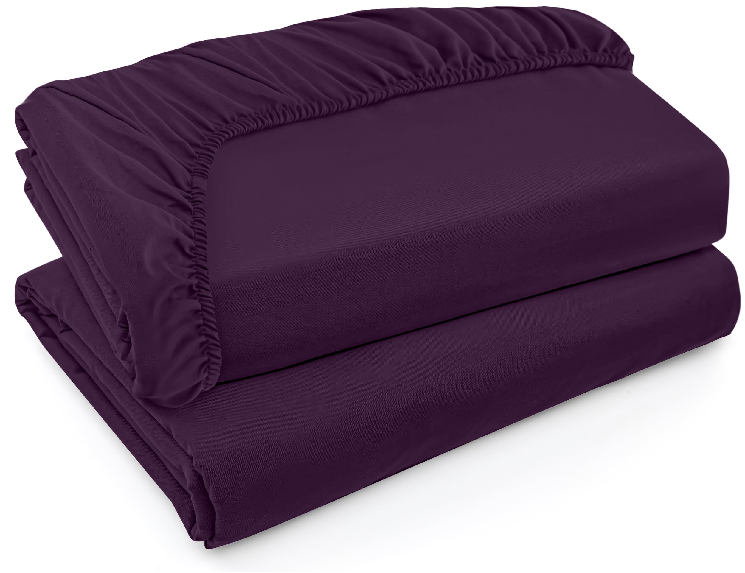 Foto 1 | Sábanas Ajustables Utopia Bedding Twin Xl, Paquete De 2 Unidades, Color Morado - Venta Internacional.