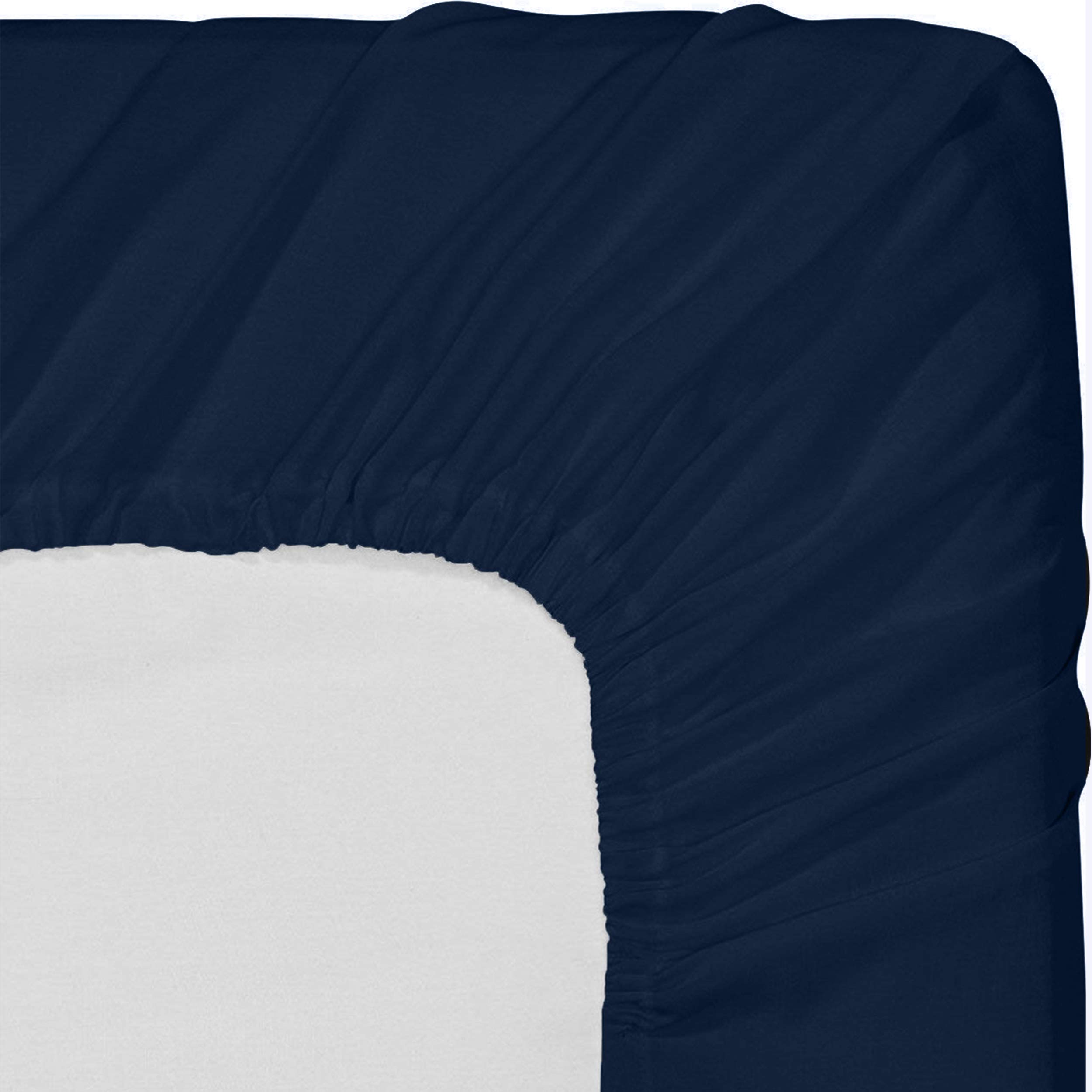 Foto 6 | Sábanas Ajustables Utopia Bedding, Paquete De 6 Unidades, Microfibra Suave, Azul Marino - Venta Internacional.