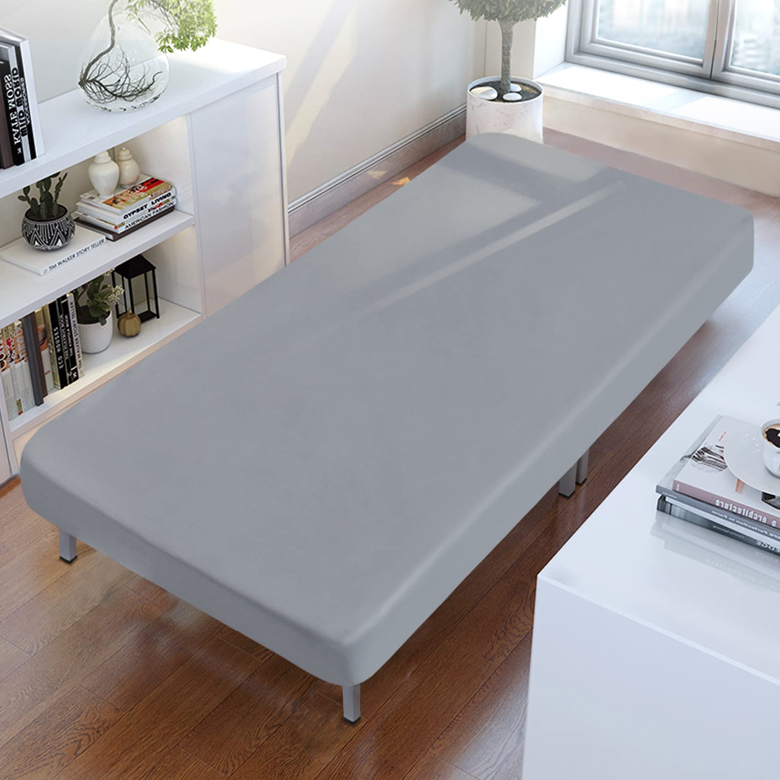 Sábana Ajustable Para Cuna, 25 X 75 Cm, Supersuave Y Transpirable, Color Gris - Venta Internacional.