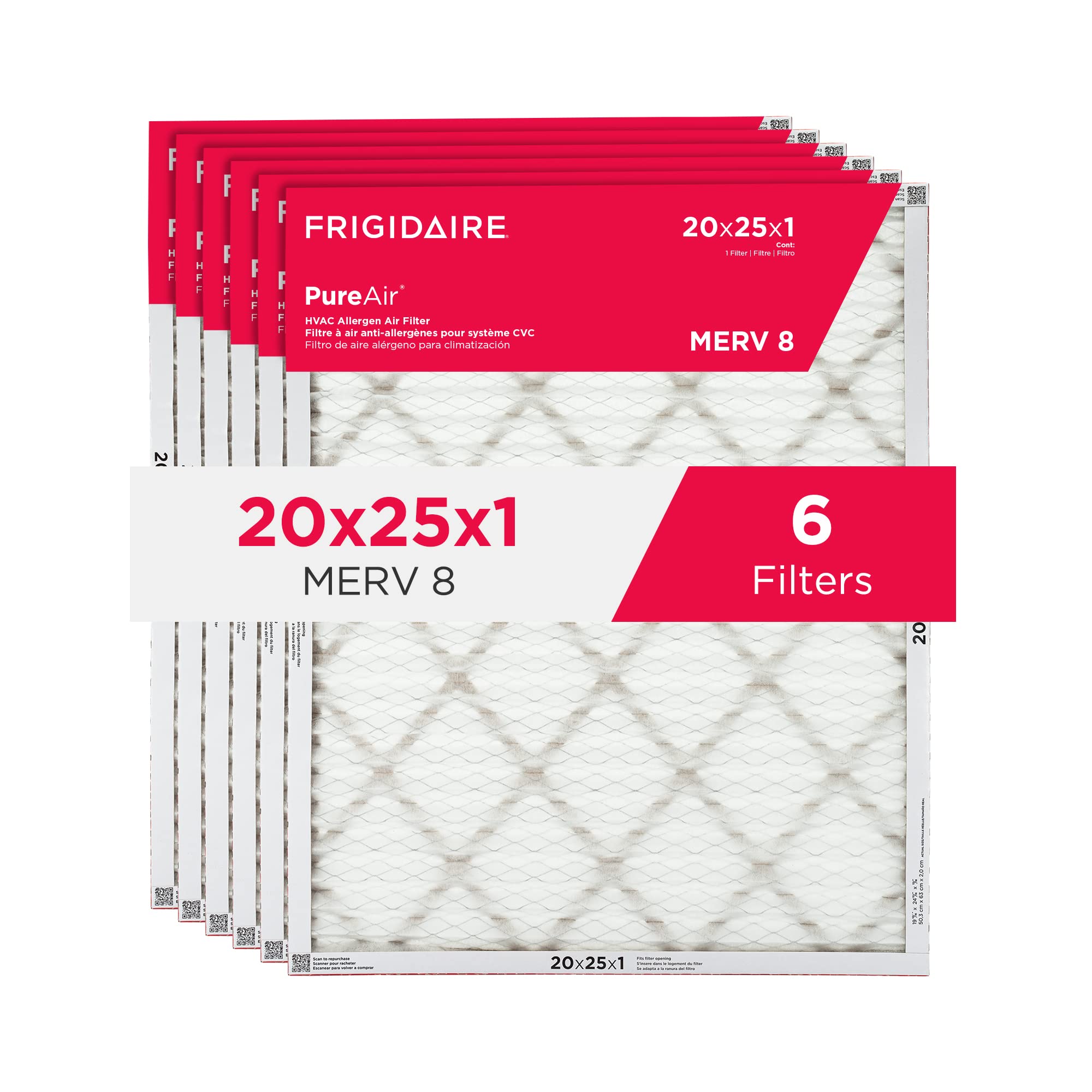 Foto 2 pulgar | Aire Acondicionado Hvac Ac Filtros De Horno Frigidaire 20x25x1 - Venta Internacional.