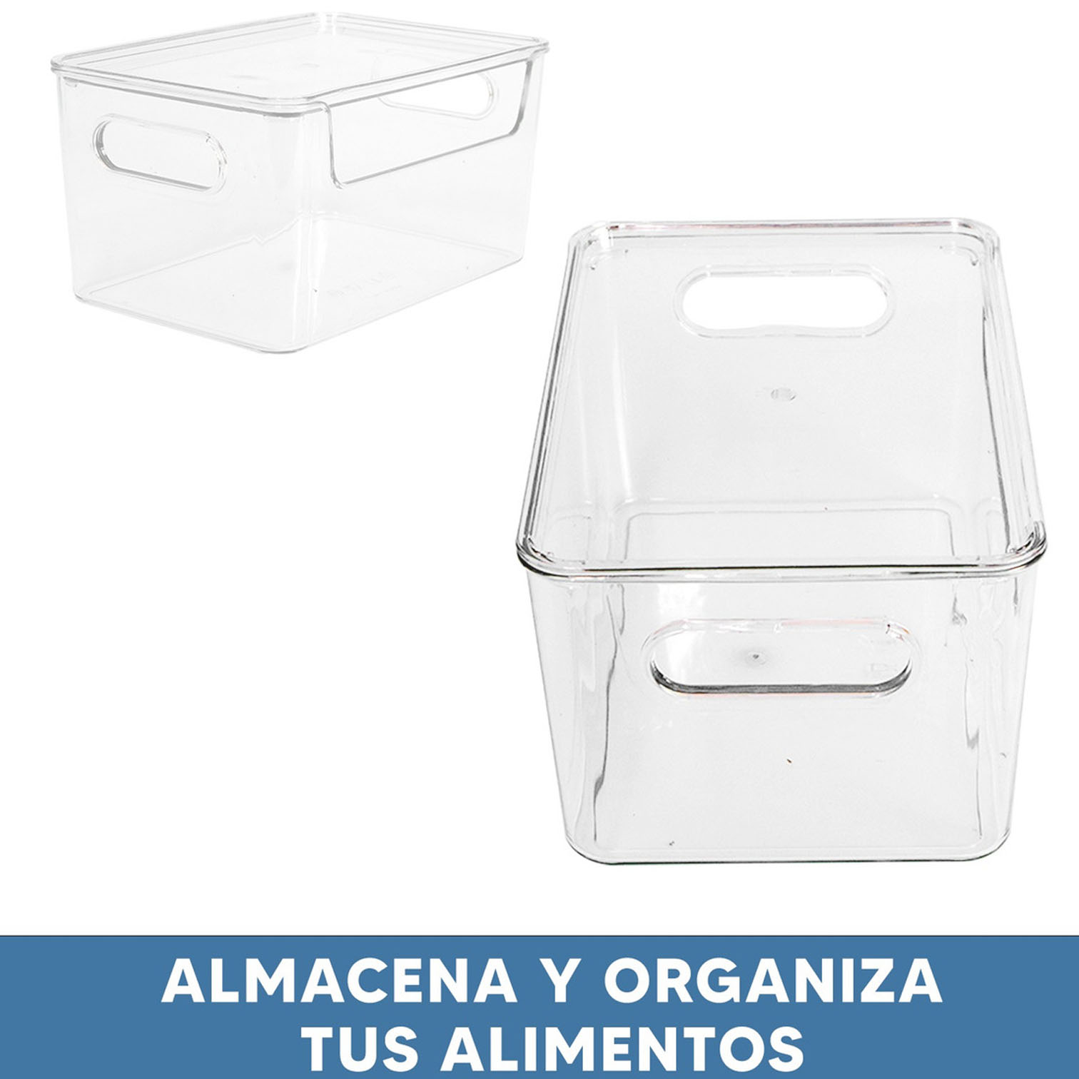 Foto 4 pulgar | Organizadores para Refrigerador Jauz Improvement Plástico con Tapa 4 Piezas