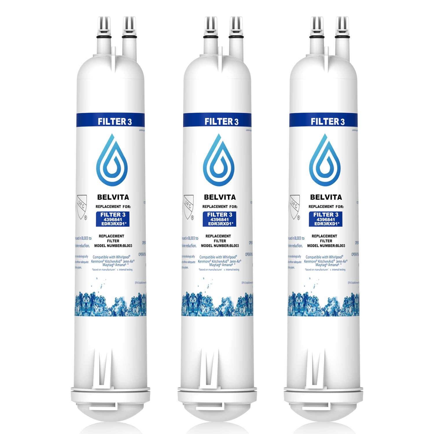 Foto 1 | Filtro De Agua Para Frigorífico Belvita Compatible Con Edr3rxd1 - Venta Internacional.