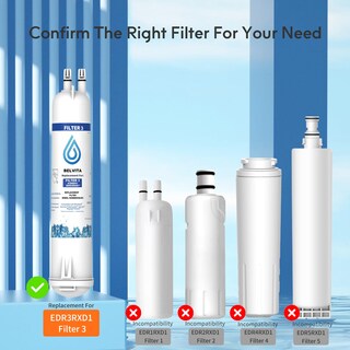 Foto 3 | Filtro De Agua Para Frigorífico Belvita Compatible Con Edr3rxd1 - Venta Internacional.