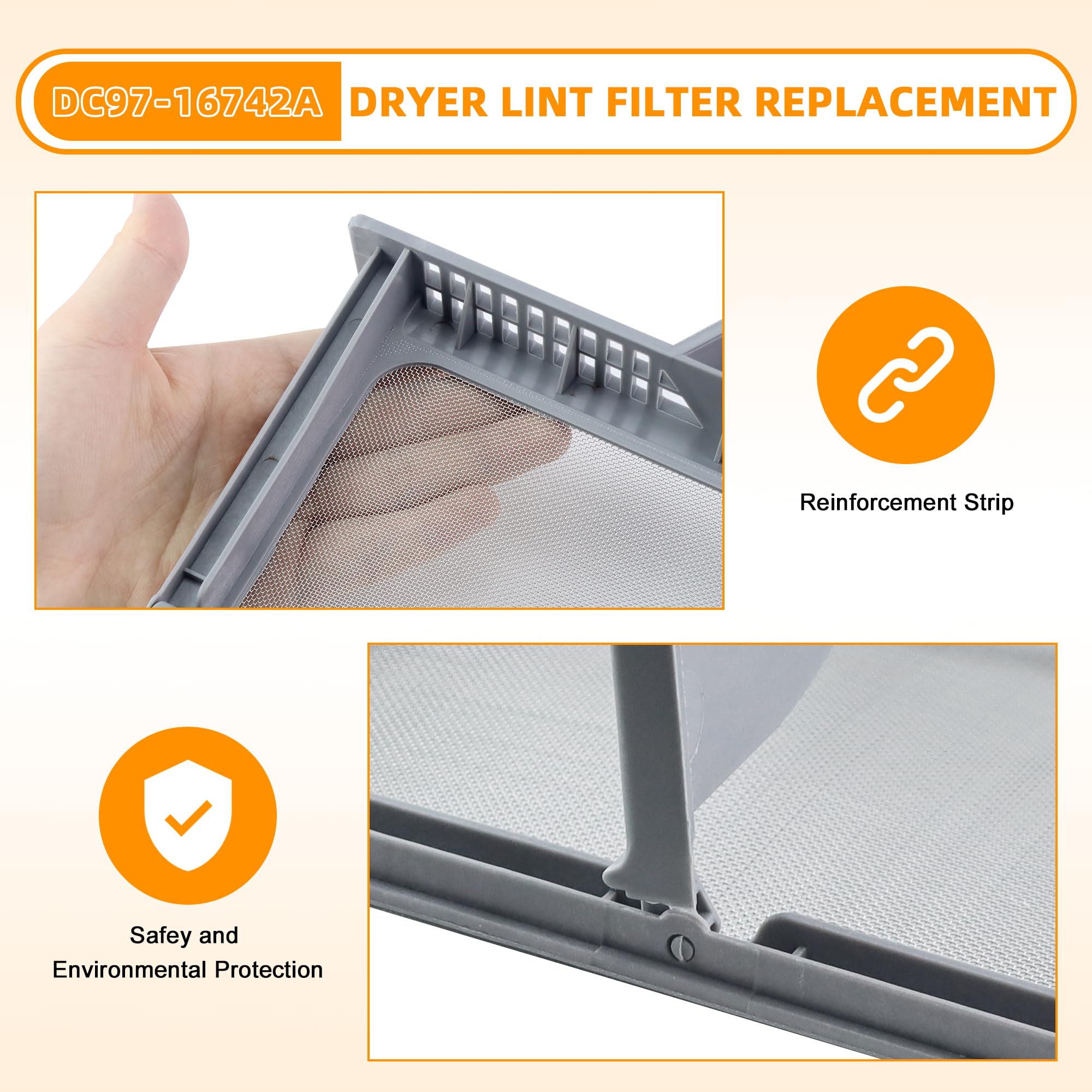 Foto 5 pulgar | Funda De Filtro De Pelusa Para Secadora De Repuesto Para Samsung - Venta Internacional.