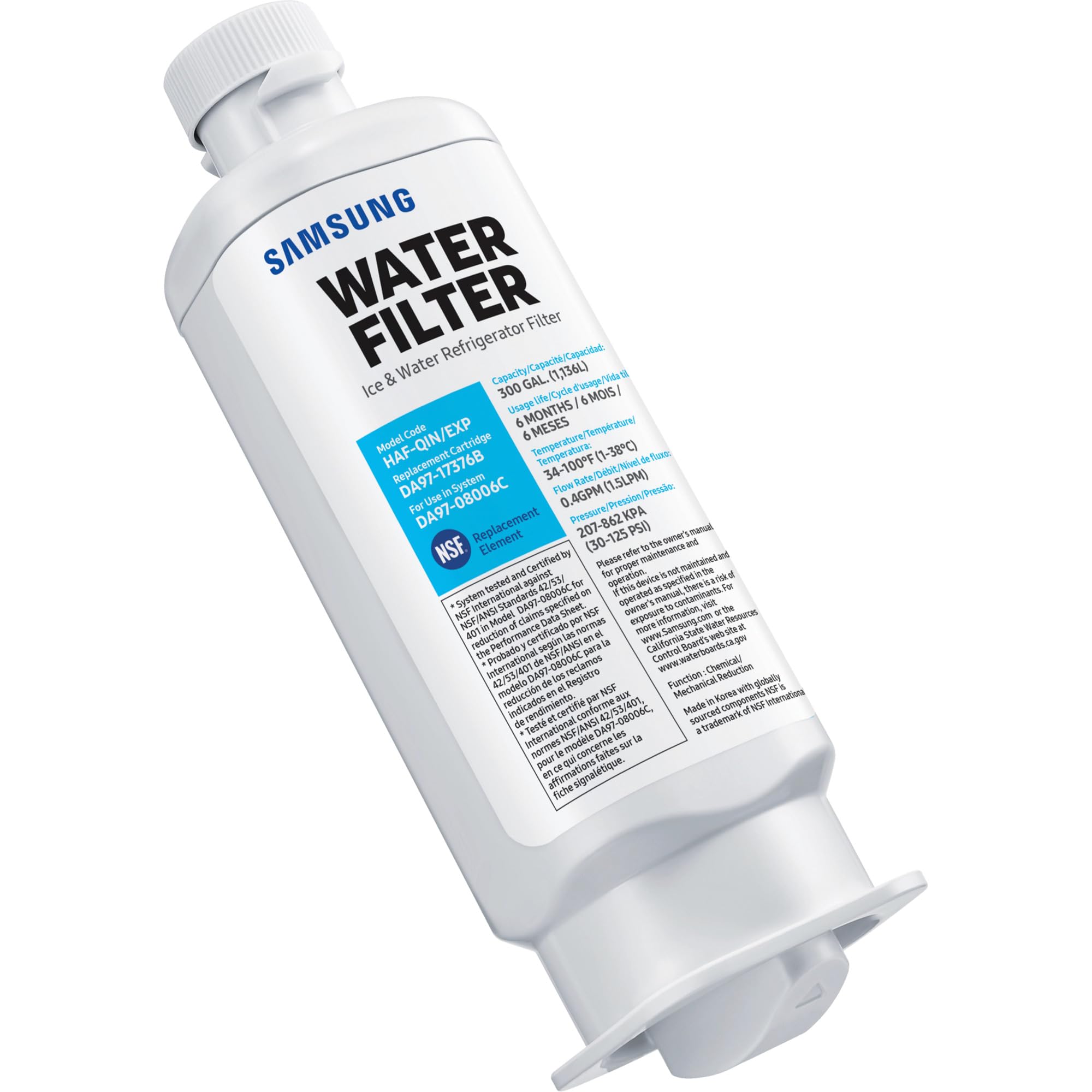 Foto 2 pulgar | Filtro De Agua Samsung Da97-17376b Haf-qin/exp 1135l - Venta Internacional.