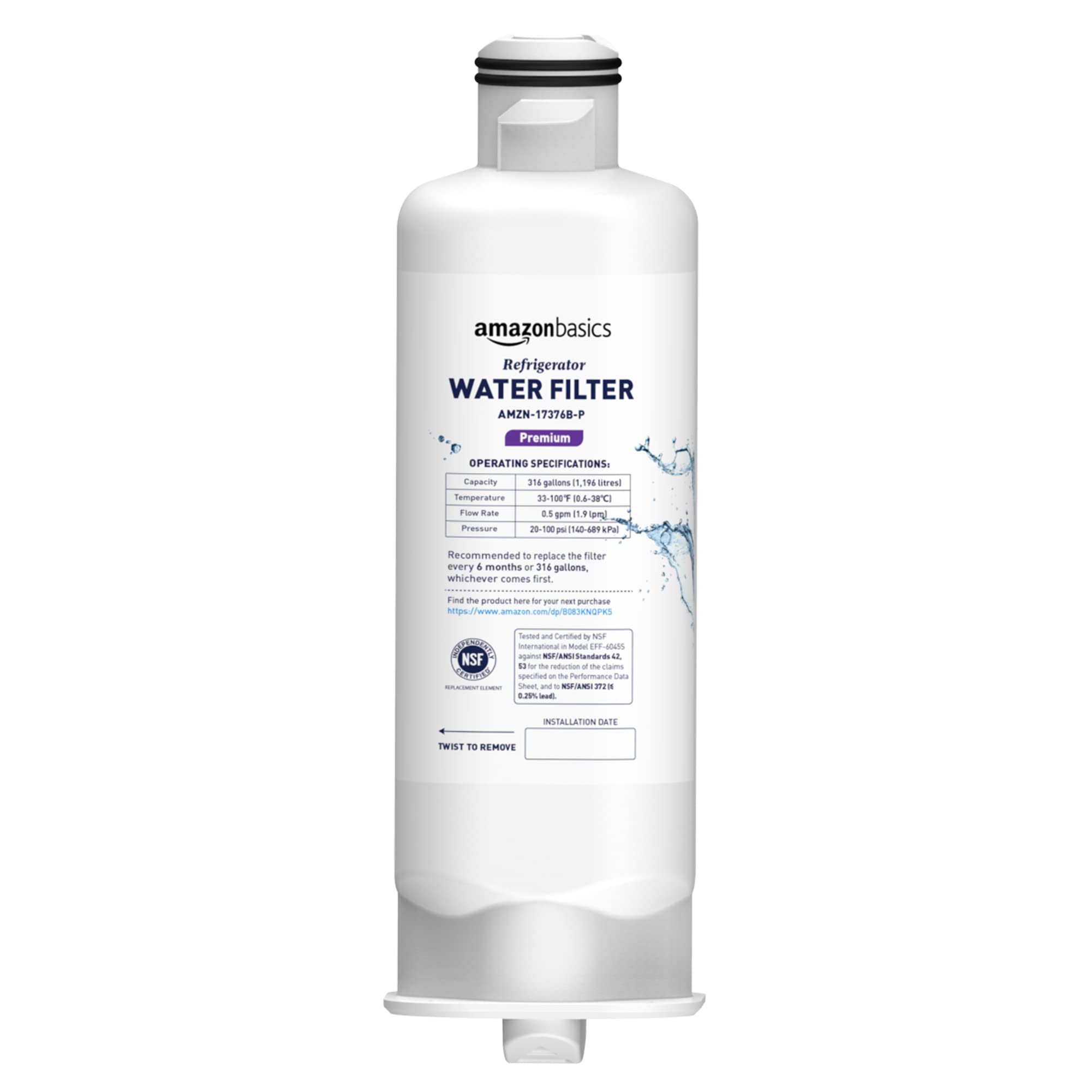 Foto 1 | Filtro De Agua Para Nevera Amazon Basics Samsung Da97-17376b - Venta Internacional.