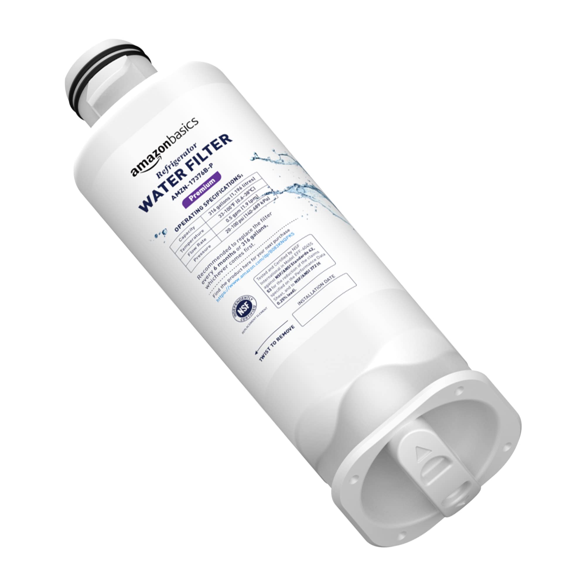 Foto 2 | Filtro De Agua Para Nevera Amazon Basics Samsung Da97-17376b - Venta Internacional.