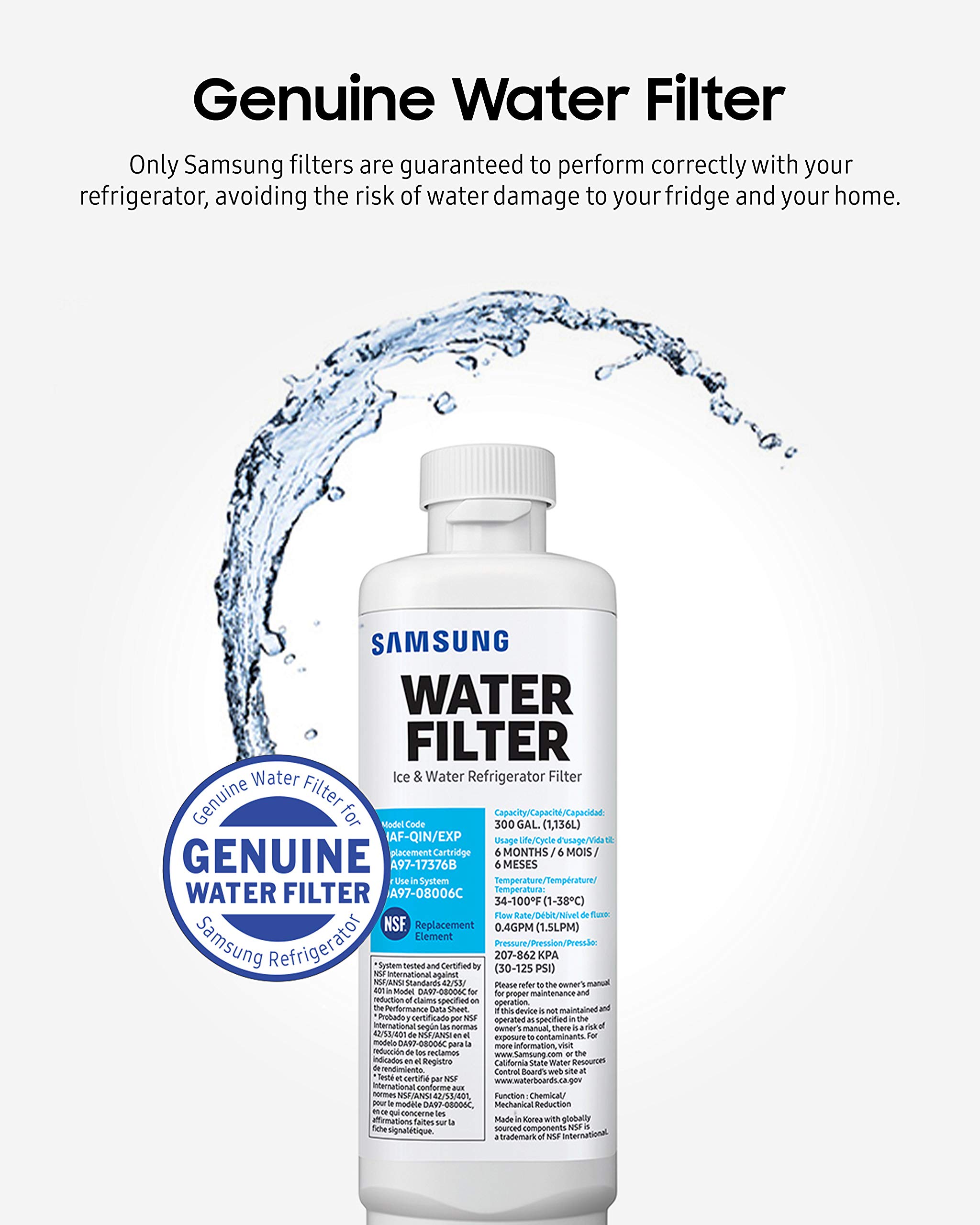 Foto 3 pulgar | Filtro de Agua Samsung Haf-qin/exp Original para Refrigerador - Venta Internacional
