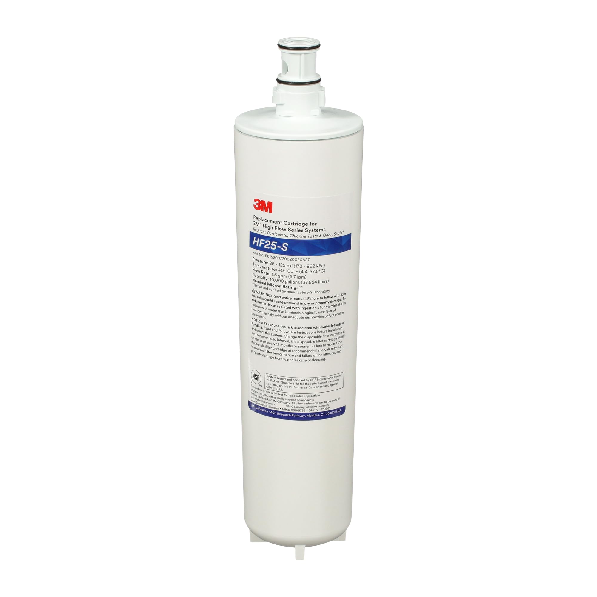 Foto 2 pulgar | Cartucho De Filtro De Agua 3m Hf25-s High Flow Para Ice125-s - Venta Internacional.