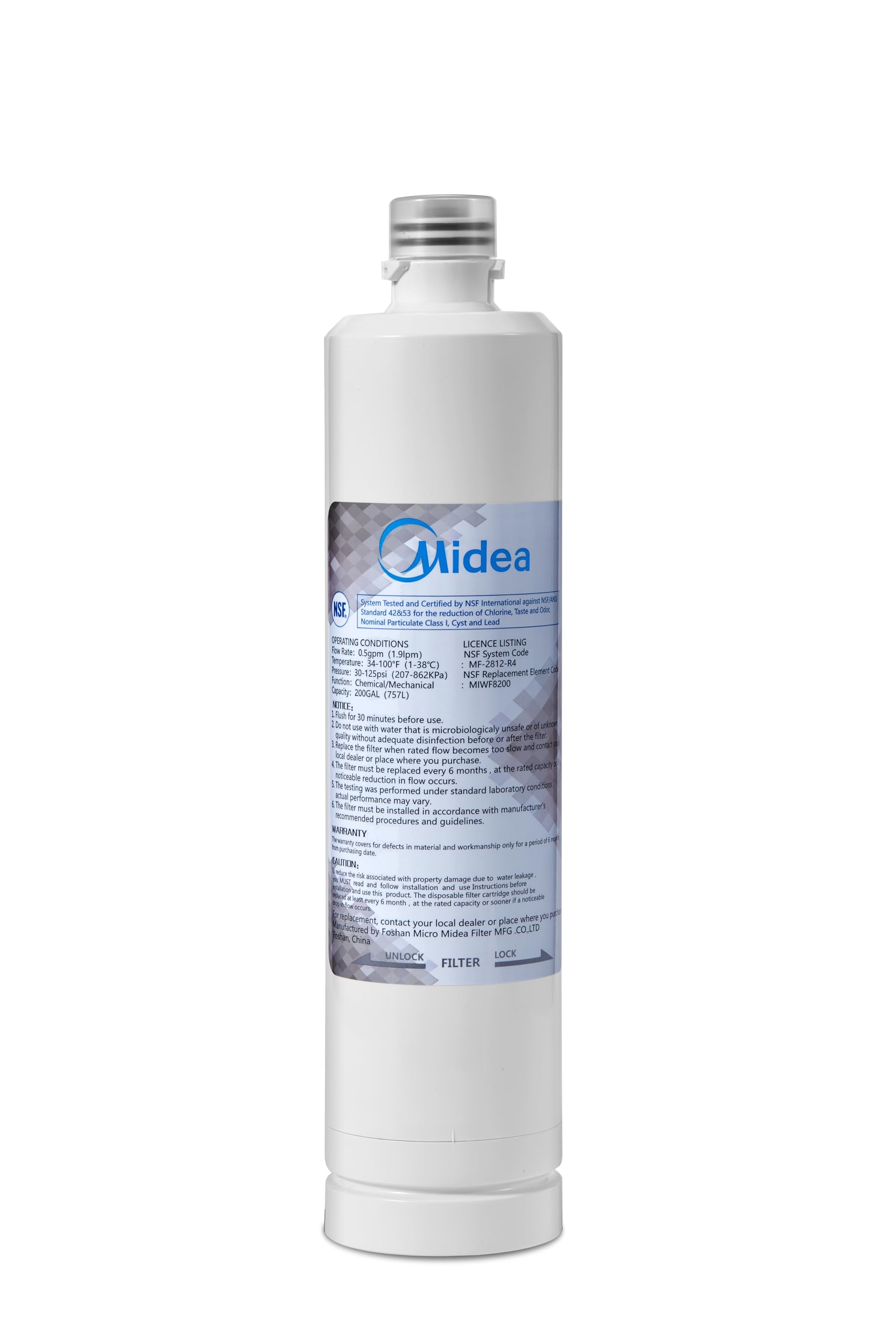 Foto 1 | Filtro de Agua para Frigorífico Midea MIWF8200 757 L Compatible - Venta Internacional