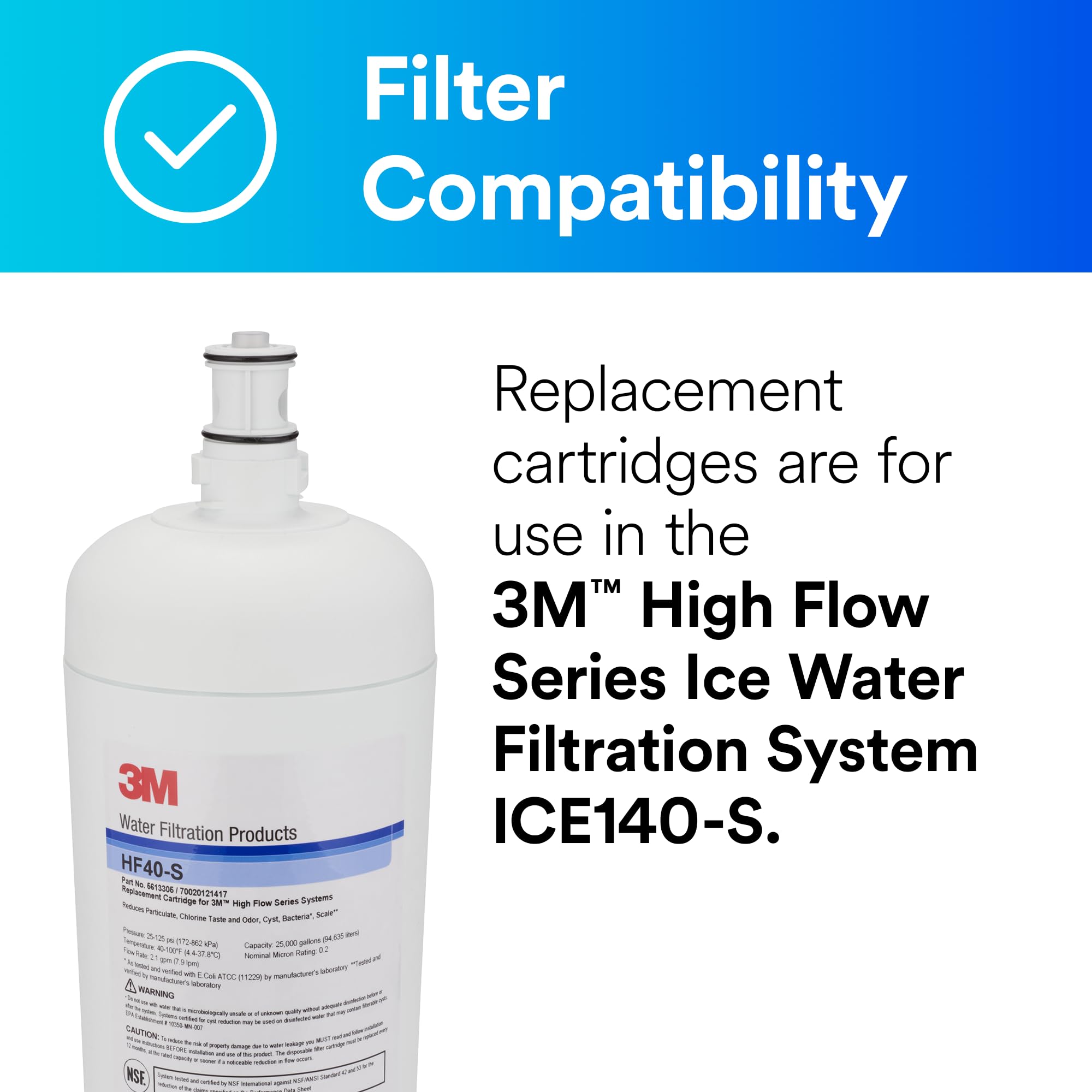 Foto 3 pulgar | Repuesto de Filtración Agua 3m Hf40-s Ice140-s - Venta Internacional