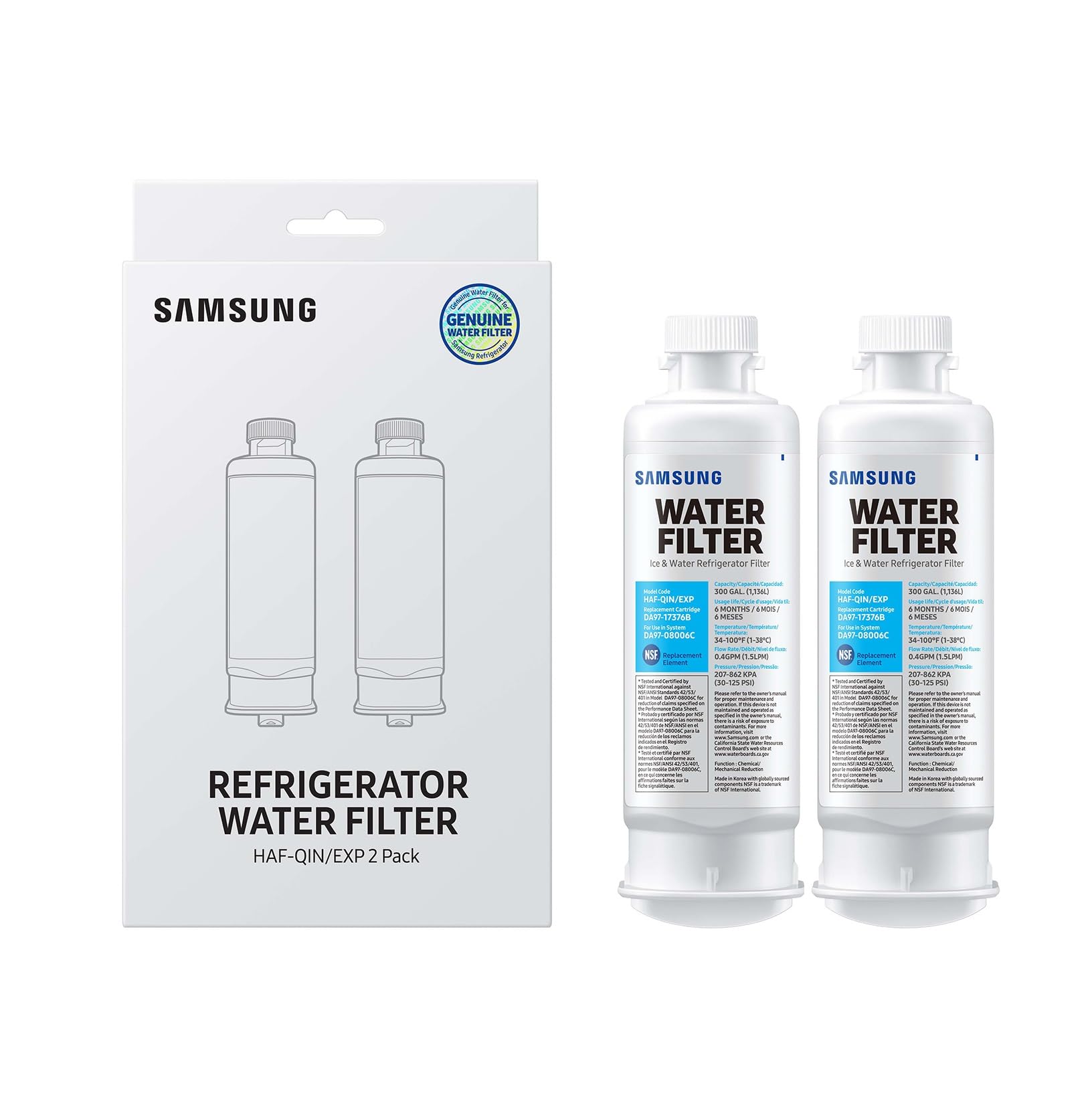 Foto 2 pulgar | Filtros De Agua Y Hielo Samsung Haf-qin-2p Para Refrigerador - Venta Internacional.