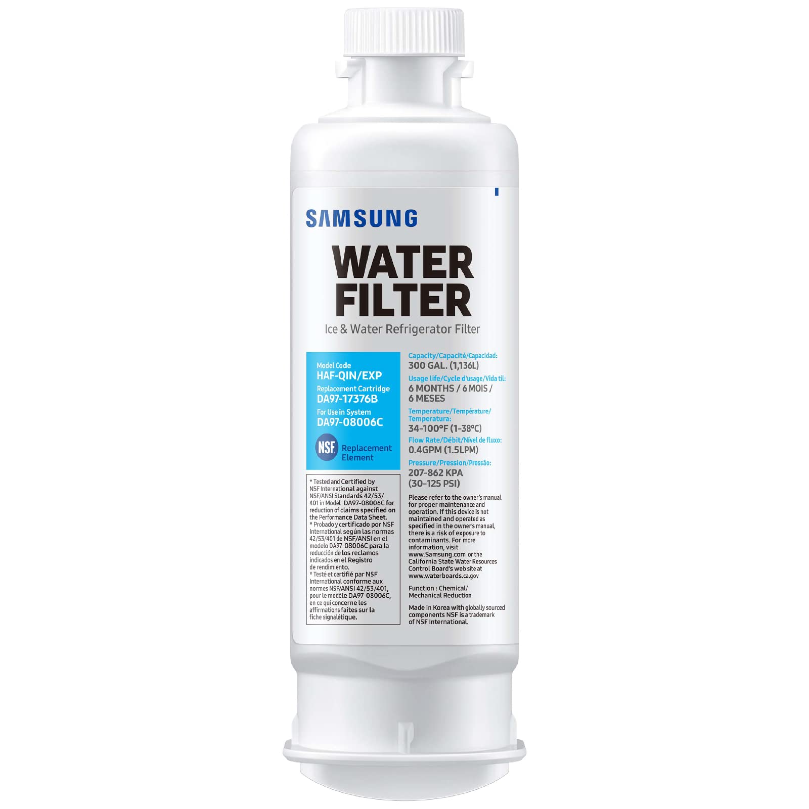 Foto 3 pulgar | Filtros De Agua Y Hielo Samsung Haf-qin-2p Para Refrigerador - Venta Internacional.