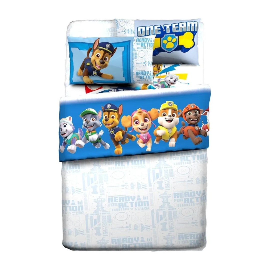 Foto 1 | Juego De Sábanas Matrimoniales Paw Patrol Team