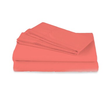 Foto 1 | Juego De Sábanas Spring Air Matrimonial Soft Sentation color Coral