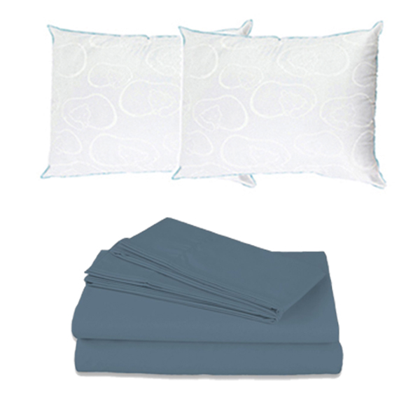 Juego de Sábanas Spring Air Queen Size Soft Sentation color Blanco más 2 Almohada De Osos