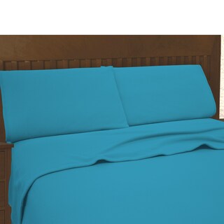 Foto 3 | Juego de Sábana Polar Matrimonial Turquesa Térmica color Azul