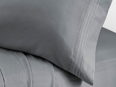 Foto 2 | Juego de Sábanas Dormireal King Size Microfibra color Gris Oxford