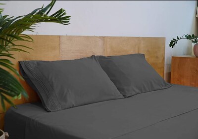 Foto 2 | Sábanas B.KIND & BEYOND Queen Size color Gris 1800 Hilos Microfibra