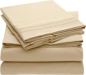 Sábanas B.KIND & BEYOND King Size color Beige 1800 Hilos Microfibra