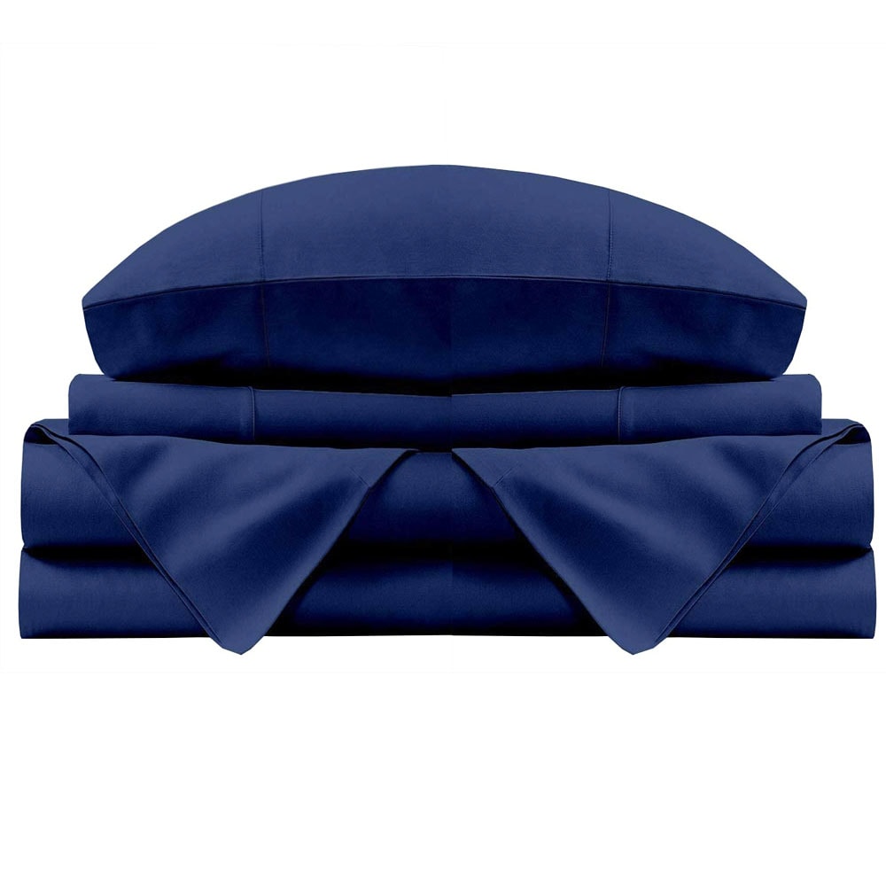 Set de Sábanas Kyuden Home COTBL-FL Azul de Algodón Matrimonial $1,099