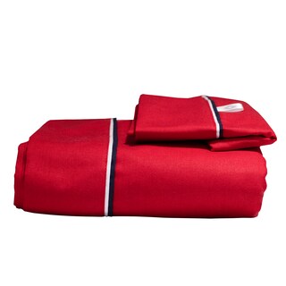 Foto 1 | Juego de Sábanas InHome 03PLRM_HOME color Rojo Matrimonial