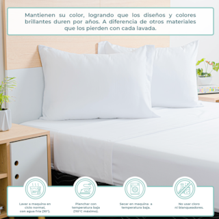 Foto 2 | Juego De Sabanas King Size Spring Air Color Blanco