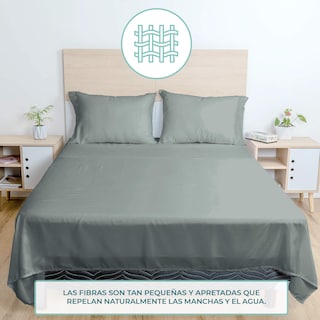 Foto 3 | Juego De Sabanas Queen Size Spring Air Color Azul