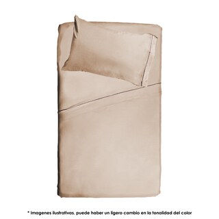 Foto 3 | Juego de Sábanas Aquila Beige Individual Micro-fibra Súper Suave