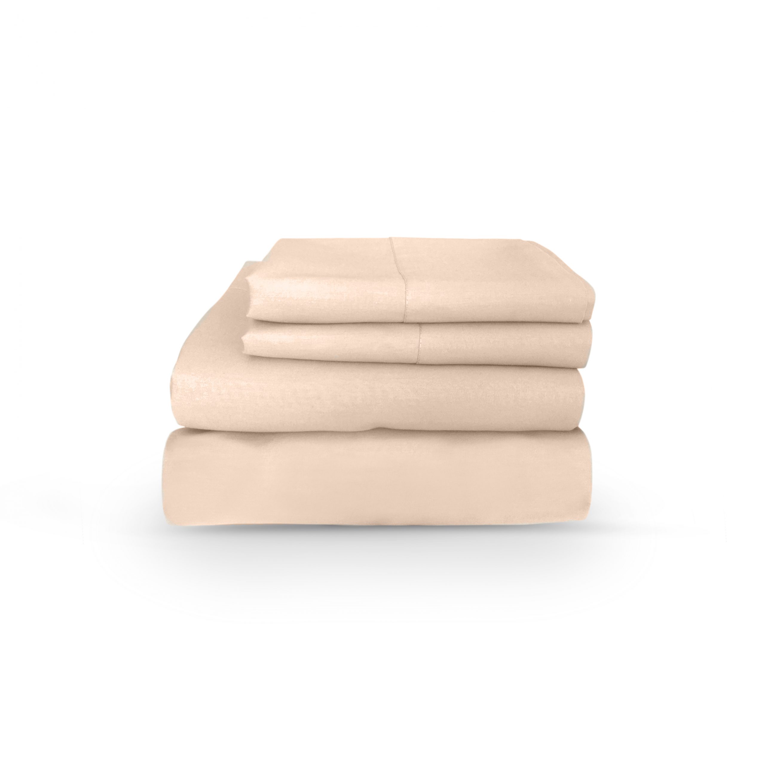 Juego de Sábanas Nube Stefano Zanni Home color Beige Microfibra Ivory  Matrimonial