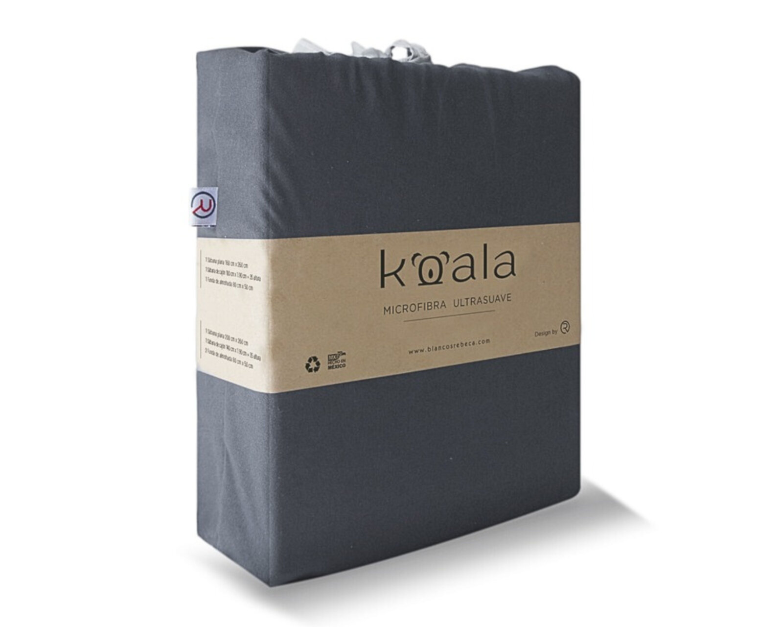 Juego de Sábanas Queen Size de Microfibra Rebeca Koala color Gris