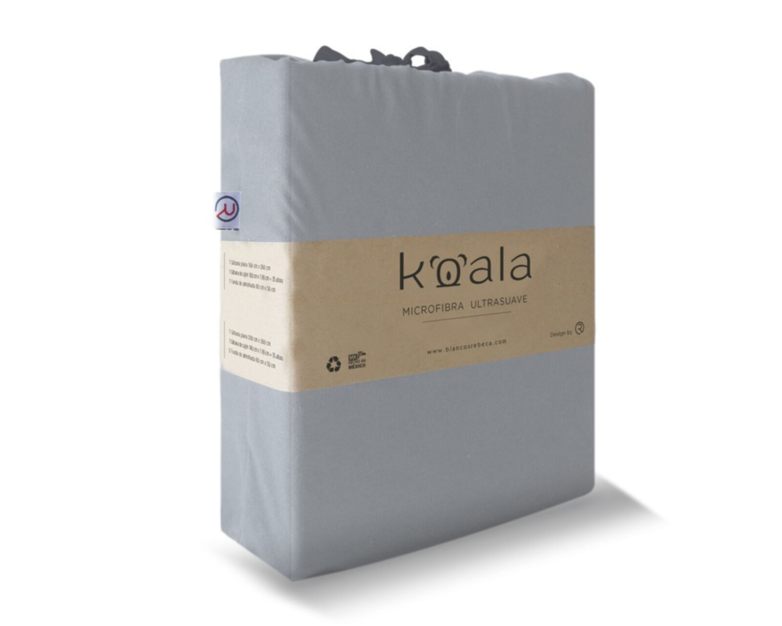 Juego de Sábanas Rebeca Koala Queen Size color Gris