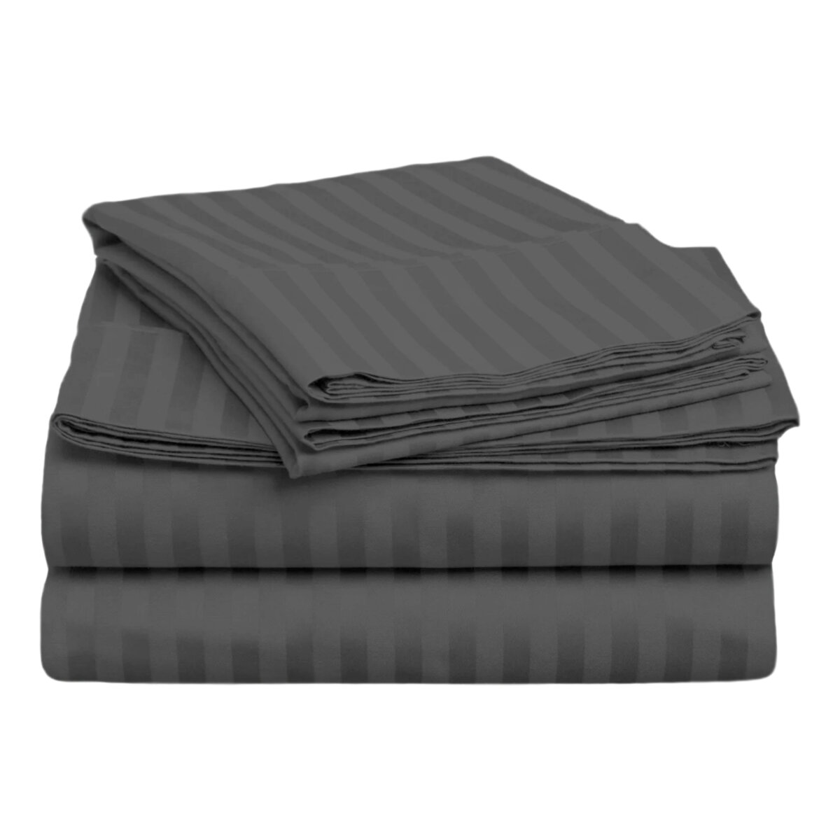 Juego de Sábanas Quetzal Rebeca color Gris Microfibra Básica Queen Size