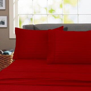 Foto 3 | Juego de Sábanas Matrimonial Rebeca Quetzal Microfibra Básica Rojo