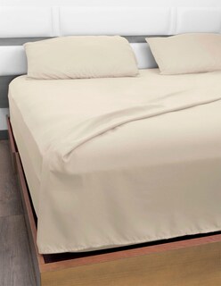 Foto 2 | Juego de Sábanas Rebeca Premium Luxury color Beige de Microfibra Ultra Suave Touch 1500 Matrimonial