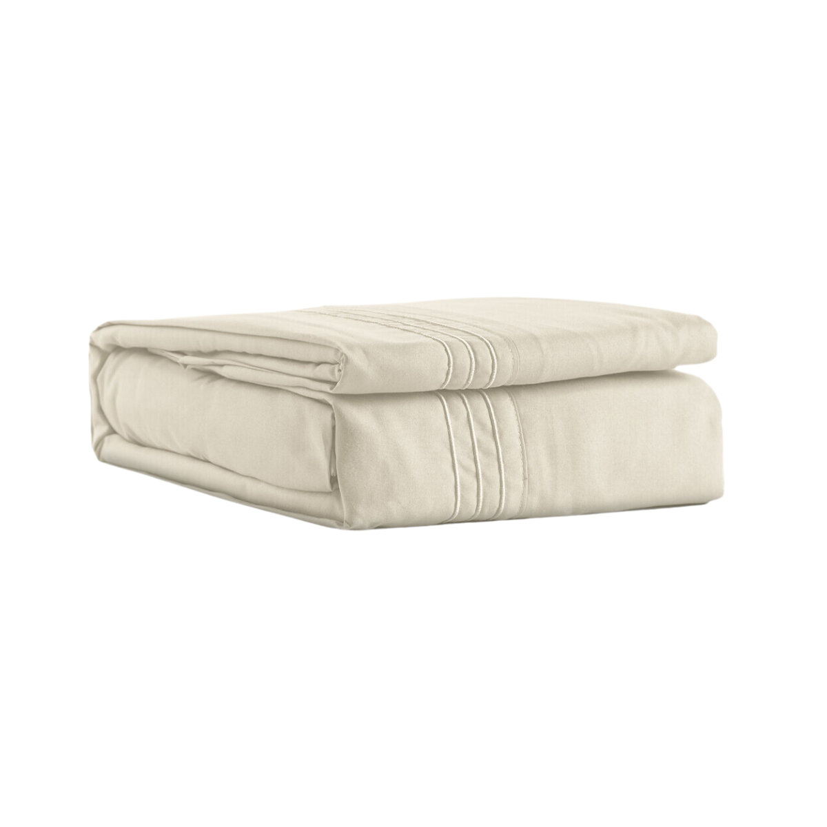 Juego de Sábanas Rebeca Premium Luxury color Beige de Microfibra Ultra Suave Touch 1500 Individual