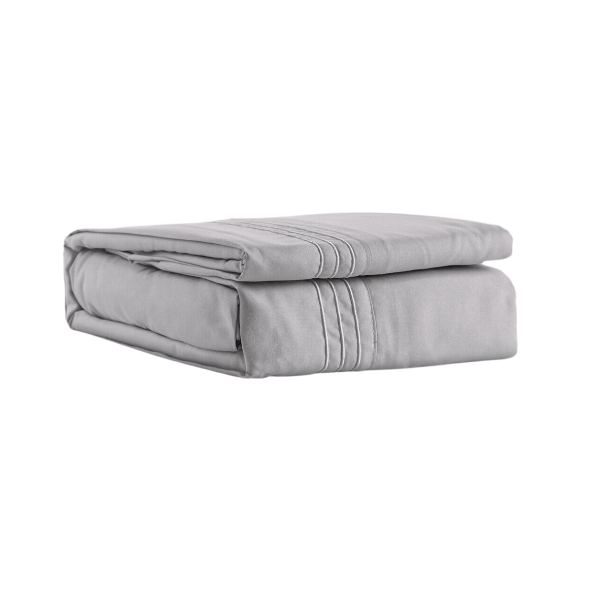 Juego de Sábanas de Microfibra Ultra Suave Luxury Touch 1500 Rebeca color Gris Individual