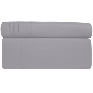 Foto 5 | Juego de Sábanas de Microfibra Ultra Suave Luxury Touch 1500 -Rebeca color Gris Matrimonial