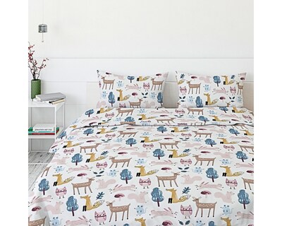 Foto 2 | Juego de Sábanas de Microfibra Koala Estampada -Rebeca -Fauna -Queen Size