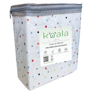Foto 2 | Juego de Sábanas Matrimonial Rebeca Microfibra Koala Multicolor 4 Piezas