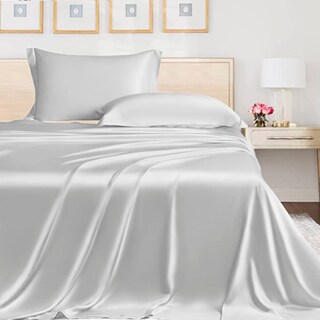 Foto 6 | Juego de Sábanas Matrimonial Rebeca Tencel Fibra de Eucalipto color Blanco 4 piezas