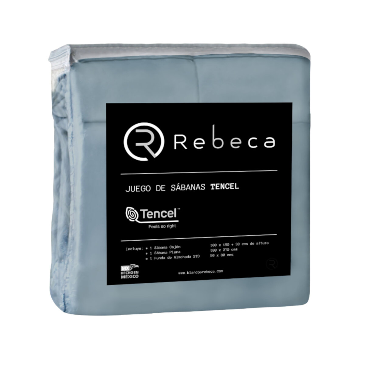 Foto 5 | Juego de Sábanas Matrimonial Rebeca Tencel  Fibra de Eucalipto color Verde 4 piezas