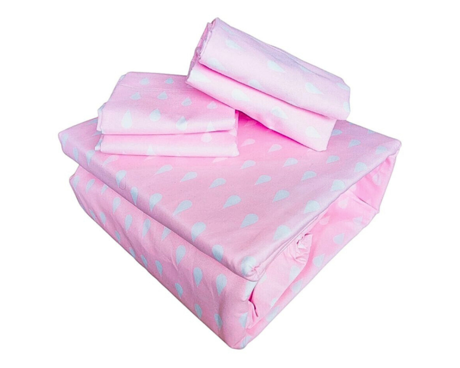 Juego de Sábanas Rebeca Koala Queen Size color Rosa 4 Piezas