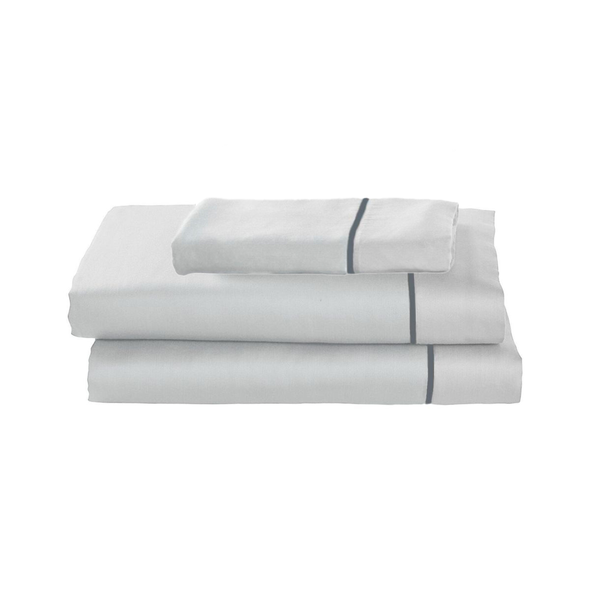 Juego De Sábanas Tencel  Rebeca Fibra De Eucalipto Blanco Individual Set de 3 piezas